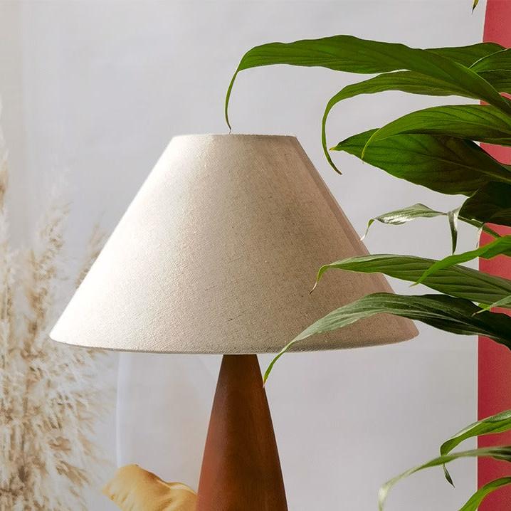 Original Retro Solid Wood Base Table Lamp