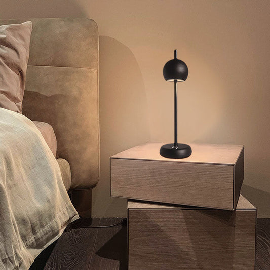 Creative Simple Round Iron LED Touch Table Lamp