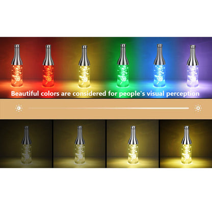 Modern Creative LED RGB Colorful Wine Bottle Night Light Table Lamp