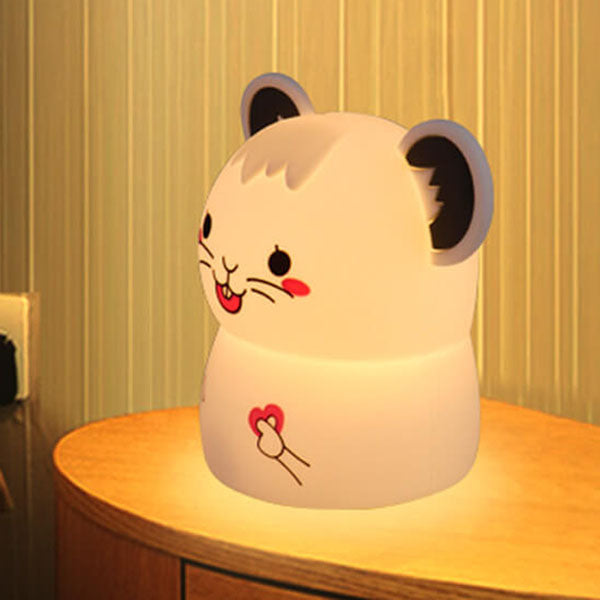 Cartoon Mouse Silicone USB Lamp