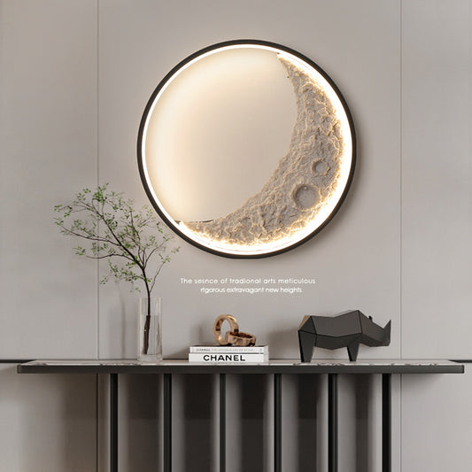 Modern Moon Background Decorative Wall Lamp