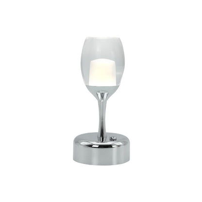 Chrome  Wine Glass USB LED Night Light Lamp