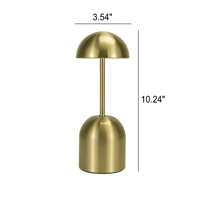 Modern Golden Iron Round LED Touch USB Table Lamp