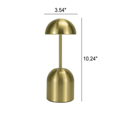 Modern Golden Iron Round LED Touch USB Table Lamp