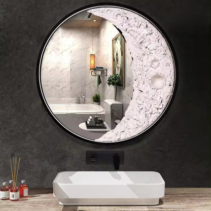 Modern Moon Background Decorative Wall Lamp