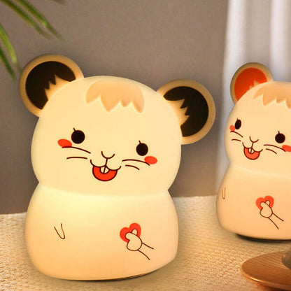 Cartoon Mouse Silicone USB Lamp