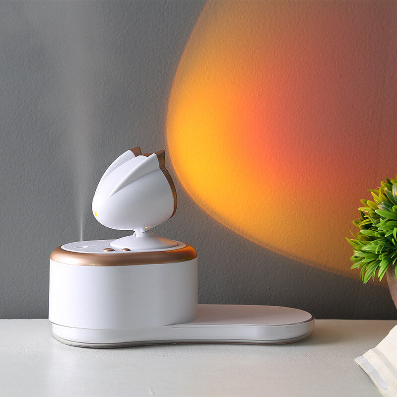 Modern Wireless Rechargeable Humidifier USB LED Night Light Table Lamp