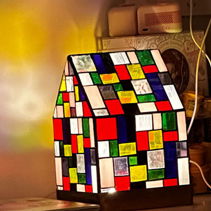 Cabin Tiffany LED Lamp