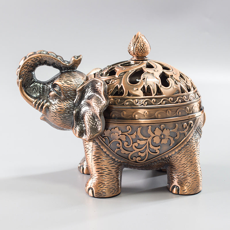 Elephant Alloy Incense Holder Home Decoration Incense Burner