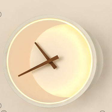 Simple Clock Wall Lamp