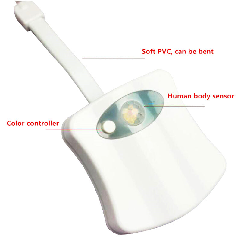 Motion Sensor LED Toilet Night Light with Induction Detection