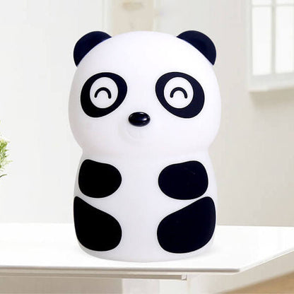 Creative Cartoon Panda Silicone LED Pat Night Light Table Lamp