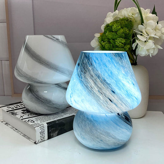 Handmade Glass Planet Design 1-Light Mushroom Lamp