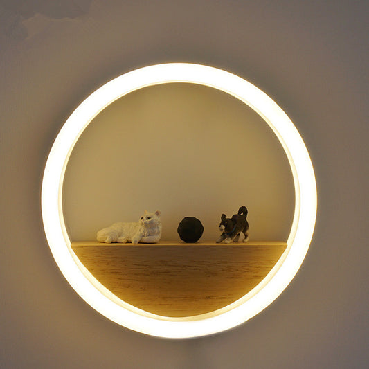 Decorative Full Moon Wall Lamp with Holder (20 cm / 7.8")