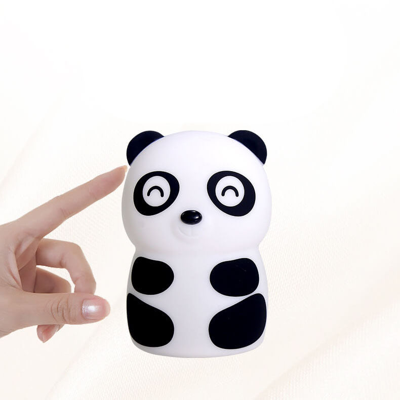 Creative Cartoon Panda Silicone LED Pat Night Light Table Lamp