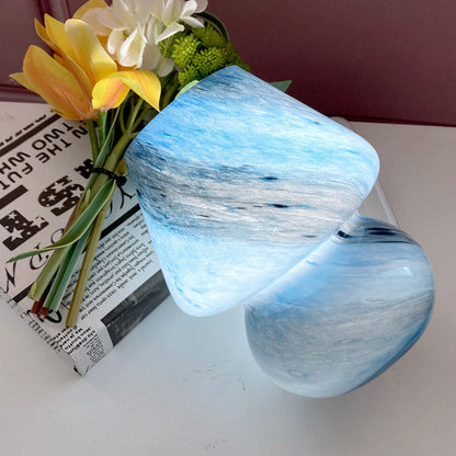 Handmade Glass Planet Design 1-Light Mushroom Lamp