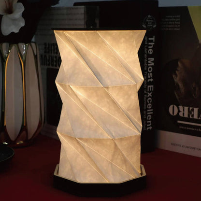 Rotating Wooden LED Night Lamp