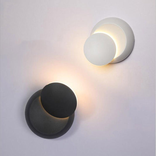 Rotating Lunar Eclipse Wall Lamp Modern Minimalist