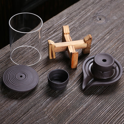 Handmade Purple Sand Waterfall Backflow Incense Burner