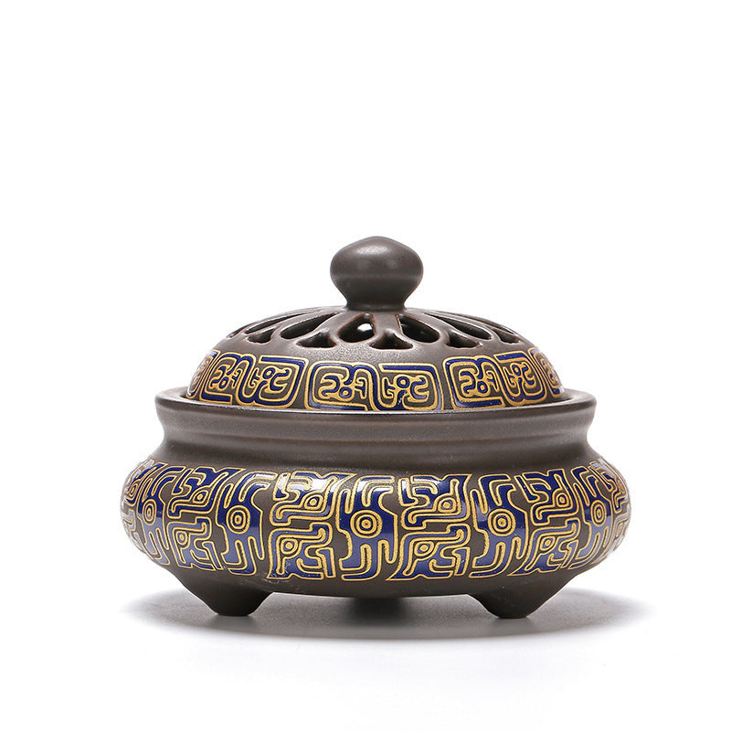 Ceramic Cloisonne Incense Burner