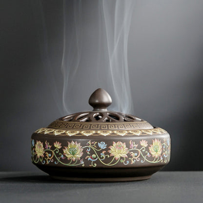 Ceramic Cloisonne Incense Burner