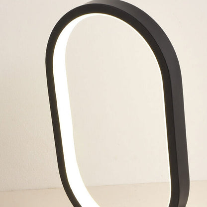 Simple Oval USB LED Night Light Table Lamp