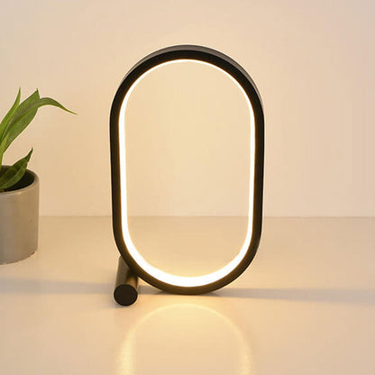 Simple Oval USB LED Night Light Table Lamp