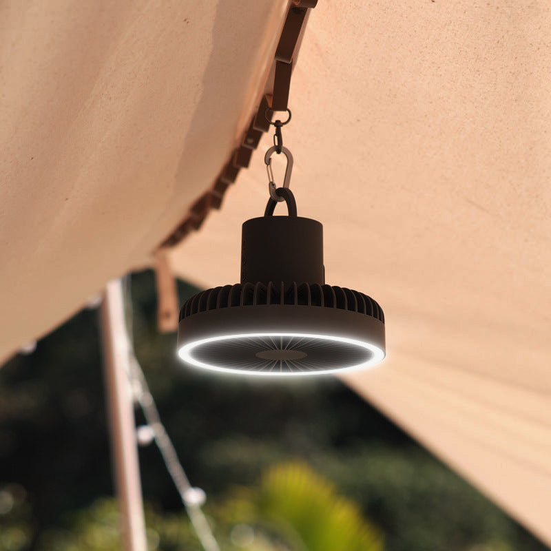 Portable Camping Fan with LED Lantern