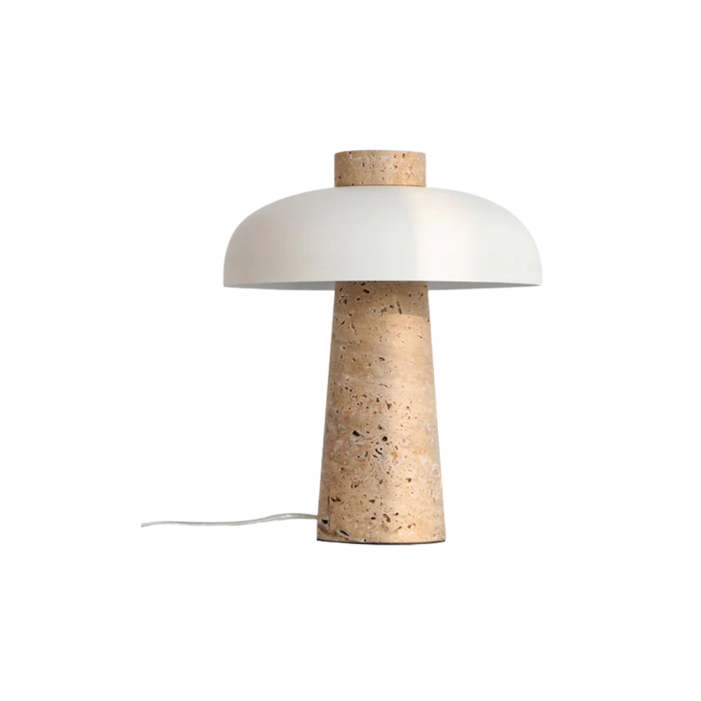 Simple style terrazzo mushroom-shaped decorative table lamp