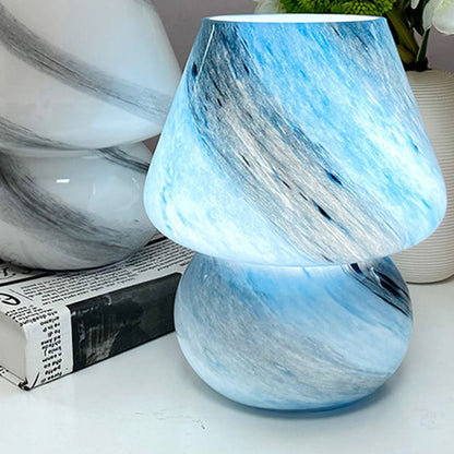 Handmade Glass Planet Design 1-Light Mushroom Lamp