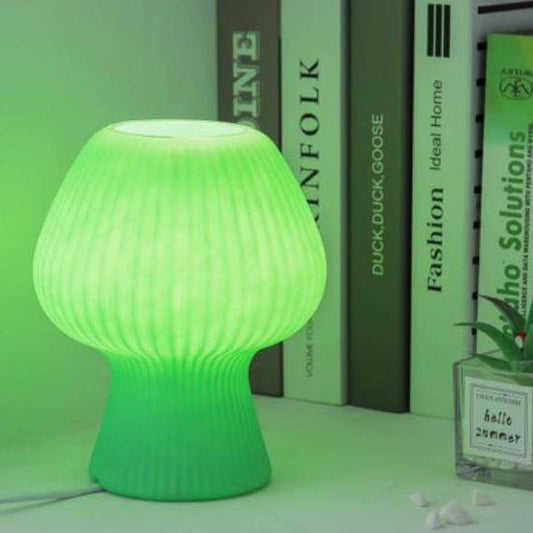 Vintage Glass Tulip LED Night Light Table Lamp