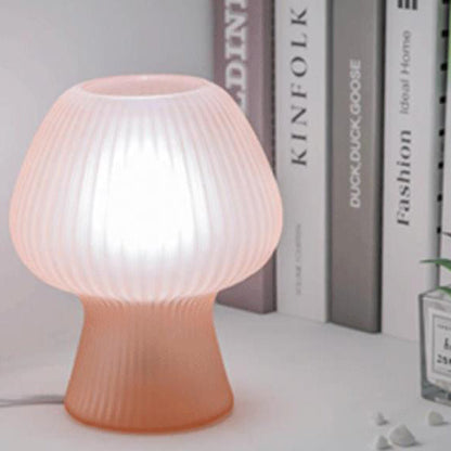 Vintage Glass Tulip LED Night Light Table Lamp