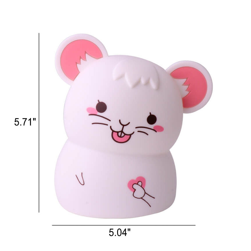 Cartoon Mouse Silicone USB Lamp