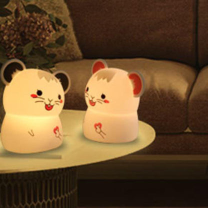 Cartoon Mouse Silicone USB Lamp