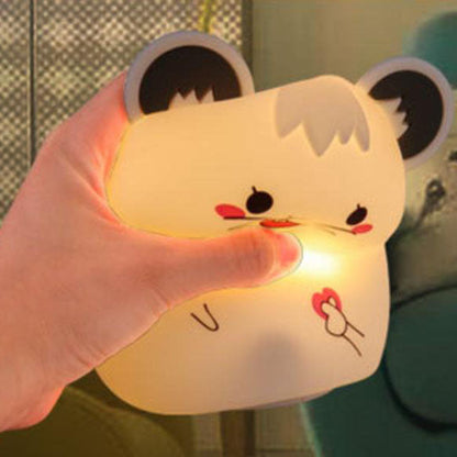 Cartoon Mouse Silicone USB Lamp