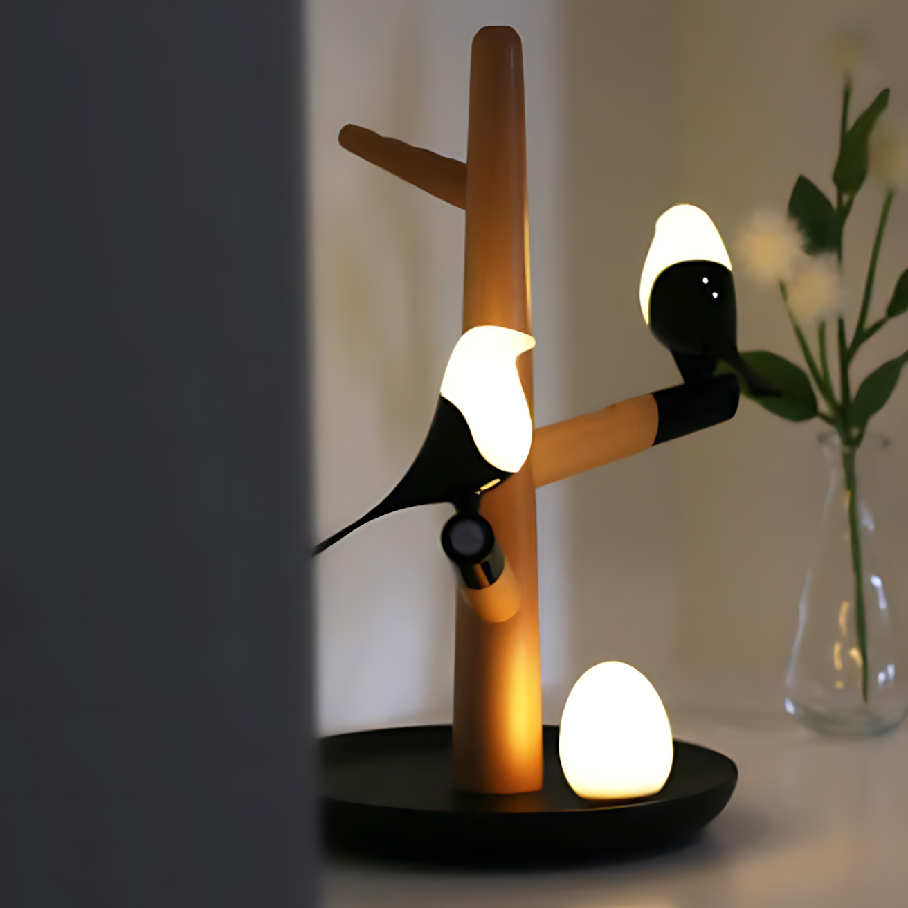 Smart Sensor Bird Magpie Table Lamp