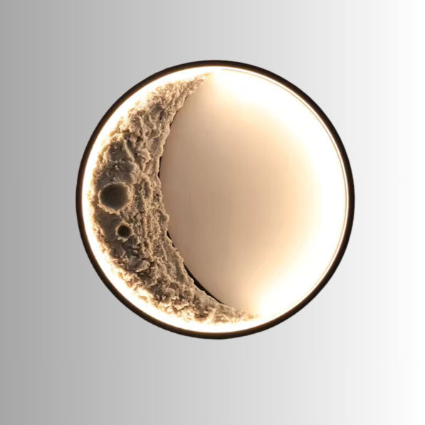 Modern Moon Background Decorative Wall Lamp