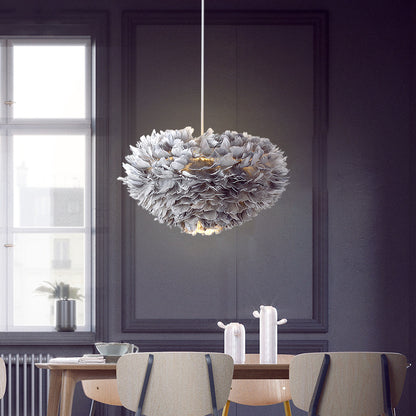 Feather Chandelier Pendant Light