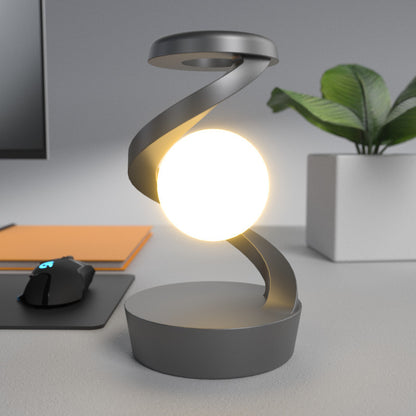 2-in-1 Rotating Moon Lamp with Wireless Charging