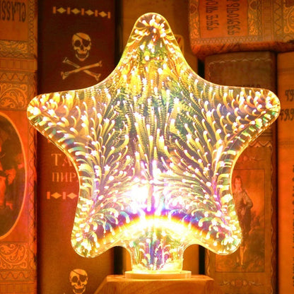 3D Fireworks Decorative Edison Light Bulb