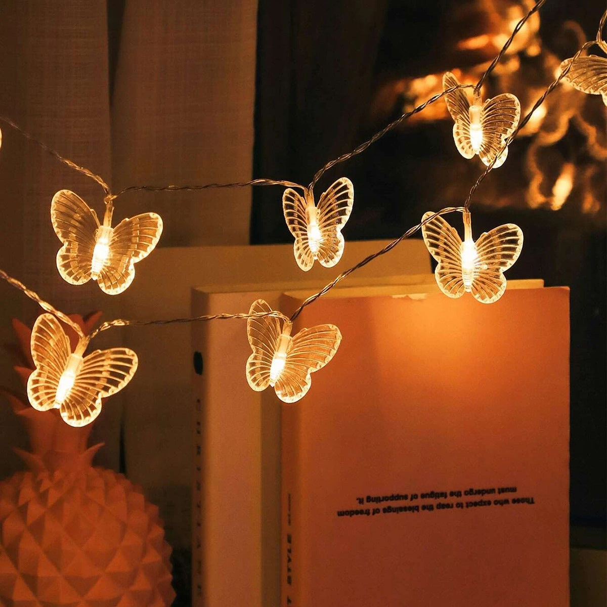 20-LED Butterfly / Dragonfly String Lights (10 ft/3m)