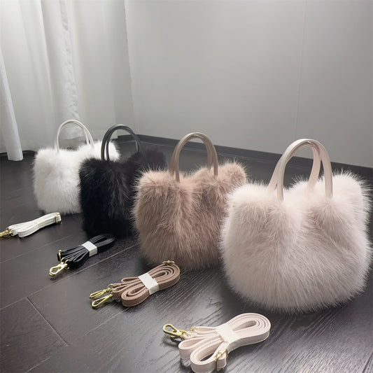 Women's Fox Fur Tote Bag