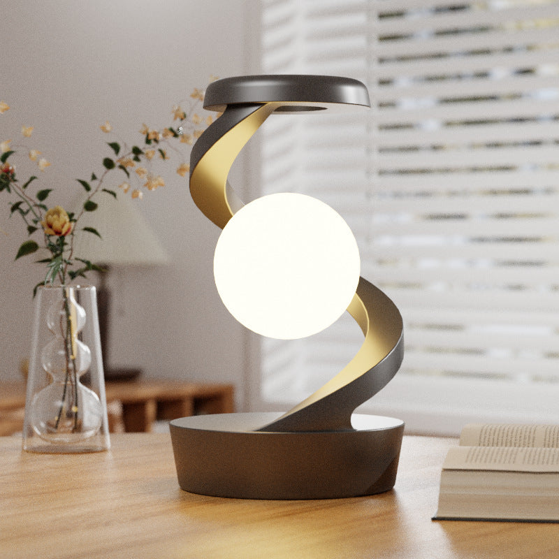 2-in-1 Rotating Moon Lamp with Wireless Charging