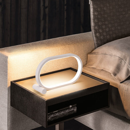 Oval LED Touch Control Dimmable Bedside Lamp