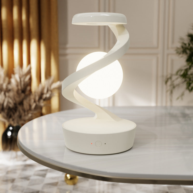 2-in-1 Rotating Moon Lamp with Wireless Charging