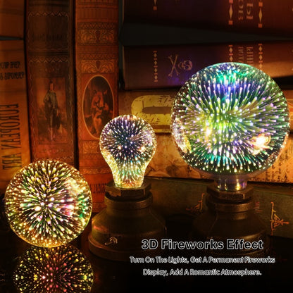 3D Fireworks Decorative Edison Light Bulb