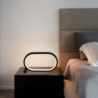 Oval LED Touch Control Dimmable Bedside Lamp