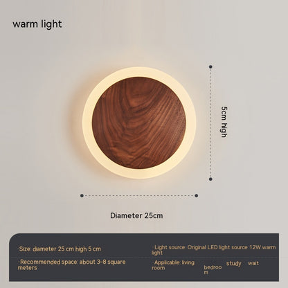 Modern Walnut Wall Lamp