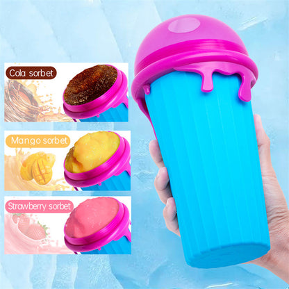 500ml Large Slushy Cup for Quick-Frozen Smoothies and Ice Cream