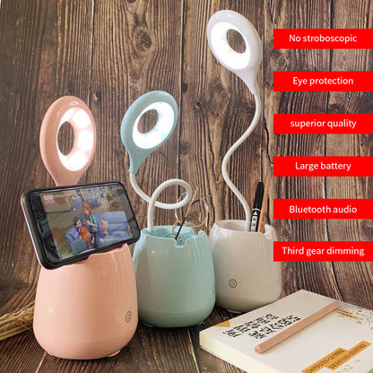 Bluetooth Speaker Eye Protection Reading Lamp